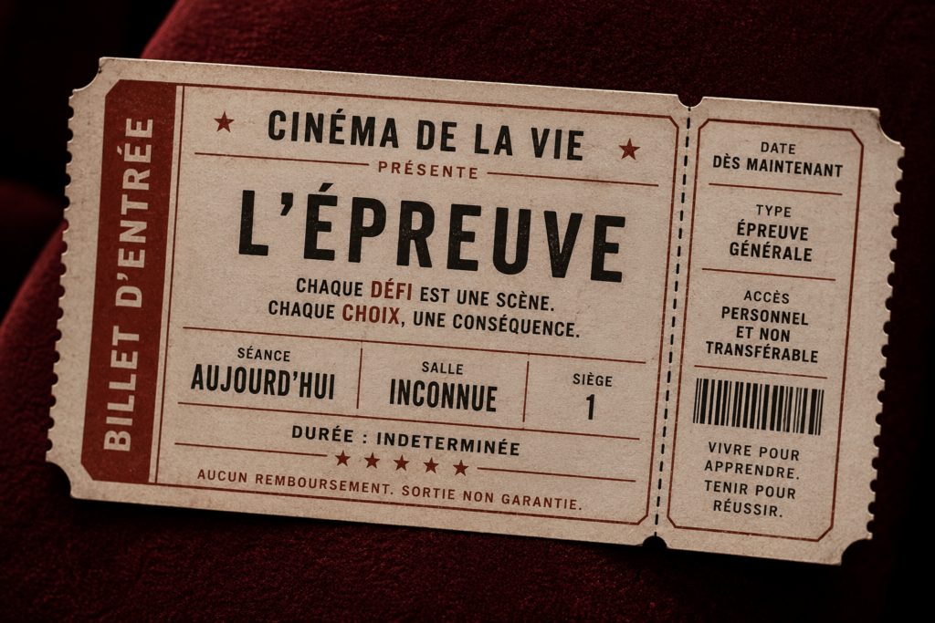 L'épreuve qu'elle mène à l'échec ou la réussite n'est qu'une étape vers la suite