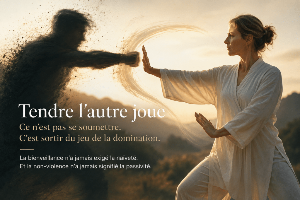 Arrête d'être un paillasson ne tend pas bêtement l'autre joue