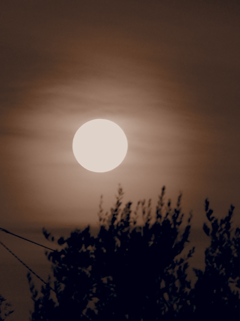 Lune dans le brouillard - vivre dans le flou